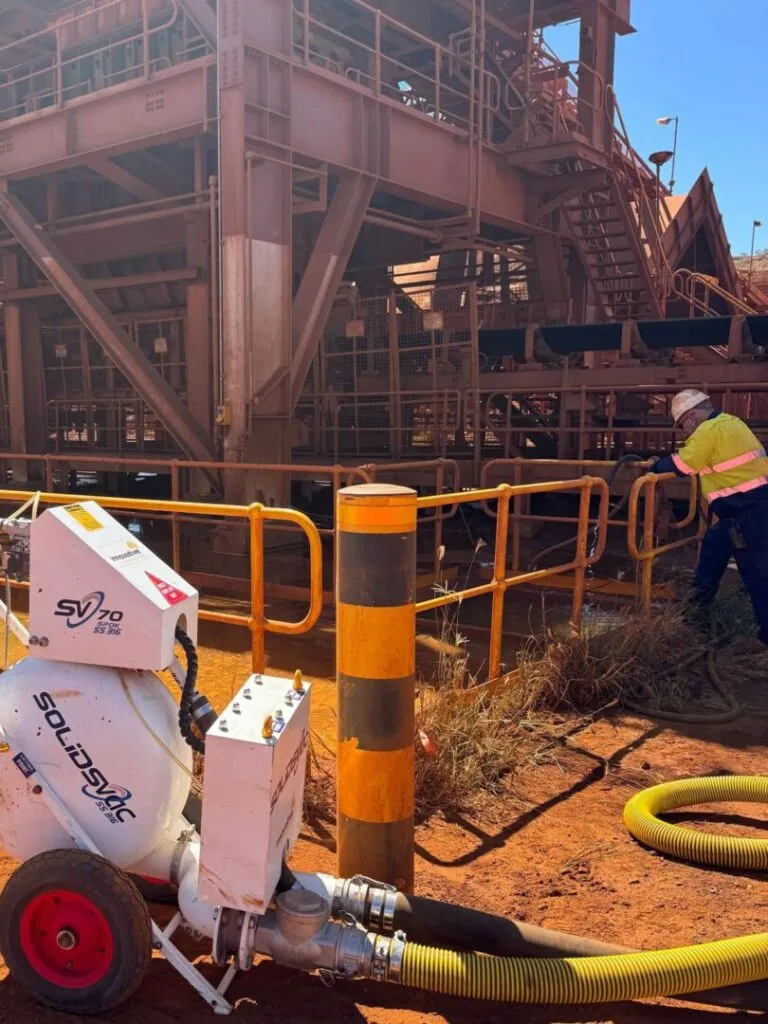Solidsvac Removes Ore Sludge