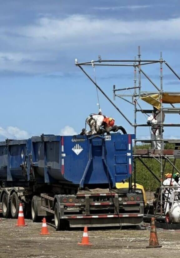 An SV70 pumping tank bottom sludge