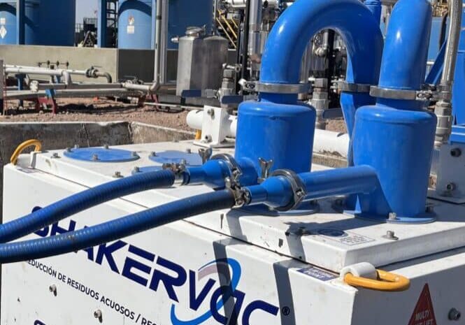 Shakervac reduces aqueous waste